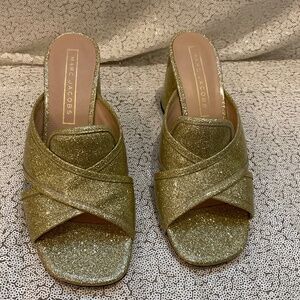 Marc Jacob Glittery Gold Sandals
